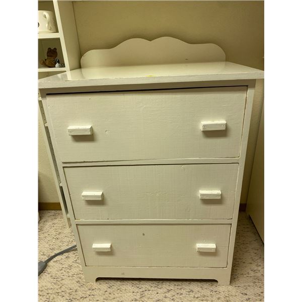 White Wood Painted Dressers 28L x 21D x 36T