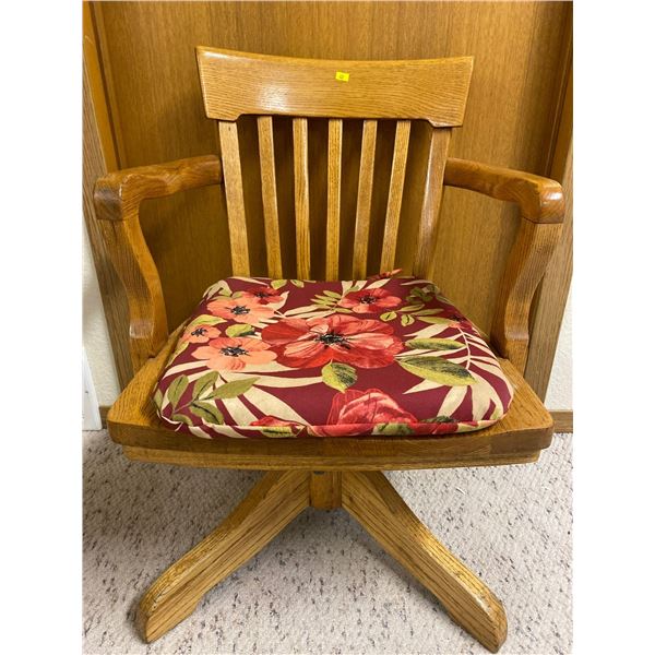 Oak Office Chair Needs Castors