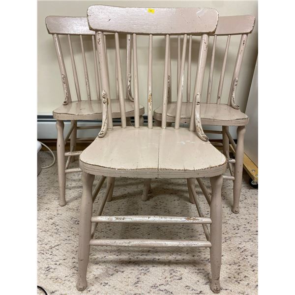 Antique Wood Chairs Three