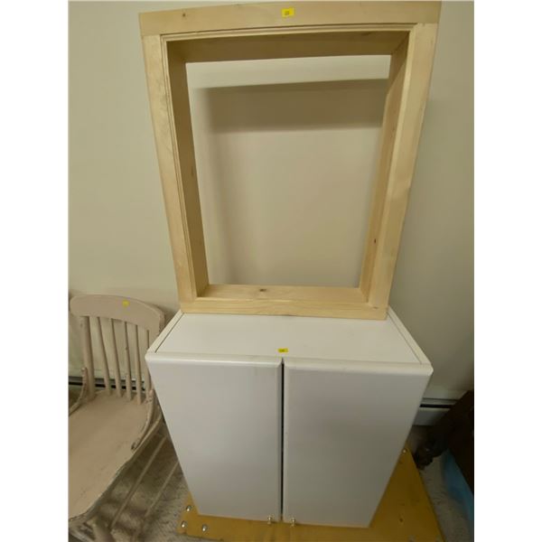 Wooden Cabinet & Shadow Box