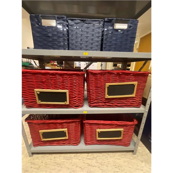 Red Blue Storage Basket Collection