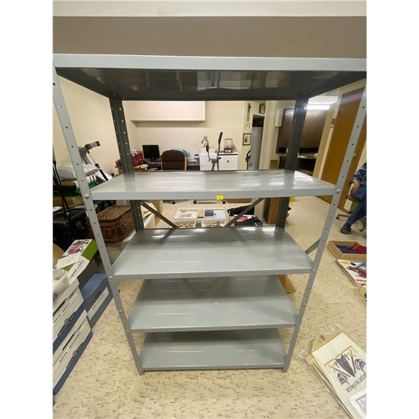 Grey Metal Shelf System 36L x 16D x 59T