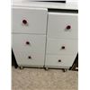 Image 1 : White Painted Wood Chest Of Drawers On Rollers 36W x25D x 39T