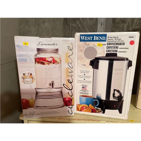 West Bend Coffee Maker Water Dispenser