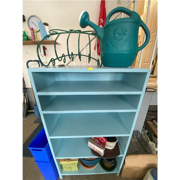 Blue Garden Shelf & Supplies 26L x 12D x 48T