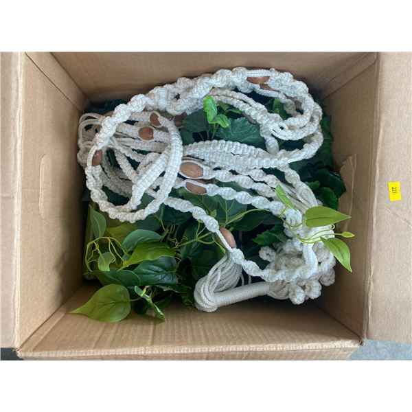 Artificial Plants Macrame Hanger