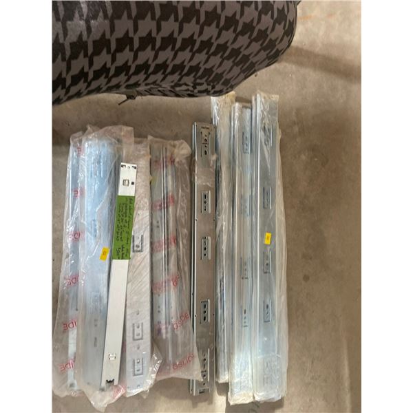 Metal Door Glides 9 Sets of 24 Inch and 7 Sets Of 18 Inch