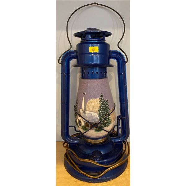 Electric Painted Oil Lamp