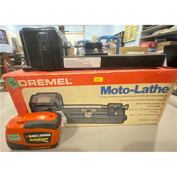 Dremel Motolathe 700-1 & Black Decker Autotape Measure