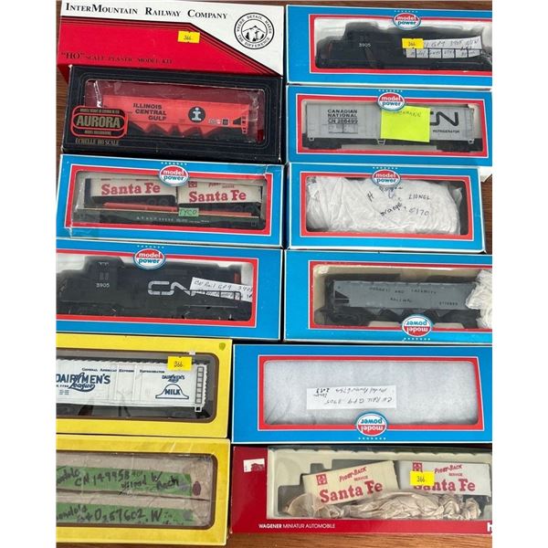 Assortment of HO Train Cars and Model Railroad Ready-2-Run   Walthers, Athearn, Atlas Brands