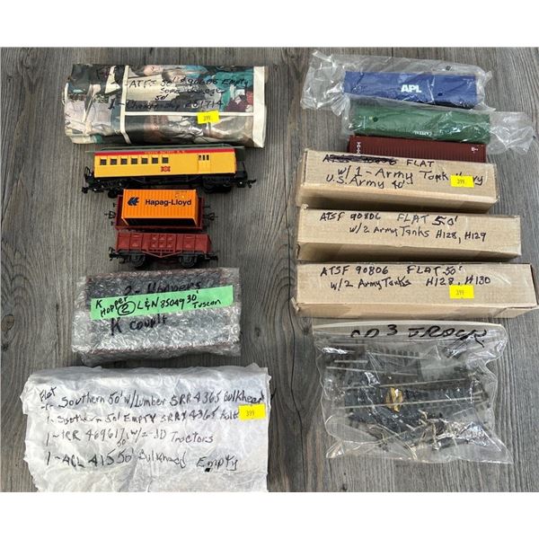 Assortment of Box Cars New and Old For building your Dream Train Locomotive