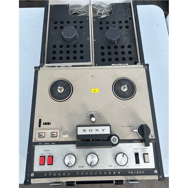 Sony TC-200 Vintage Tape Recorder