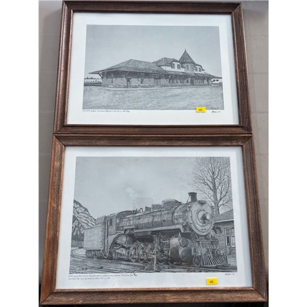 Sketches from Ernst Bollhorn of Railway and Station 1996