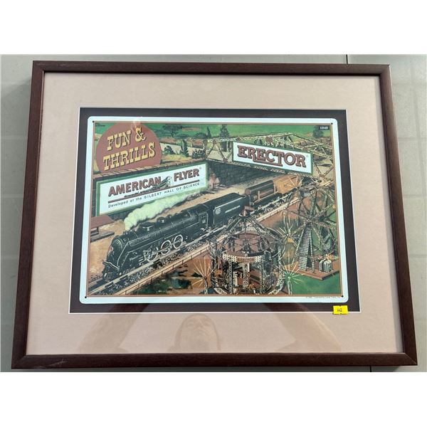 1993 Lionel Trains Inc American Flyer Framed Poster Artwork