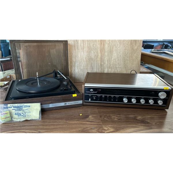 The Longines Symphonette Turn Table & Longines Symphonette FM Stereo Tuner Model# LMR-2400