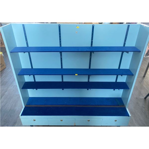 Large Blue Display Cabinet 56w x34d x51h