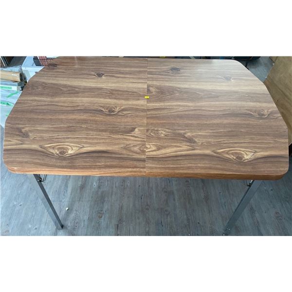 Vintage Kitchen Table with Wood Panelling 62w x44d  x41h