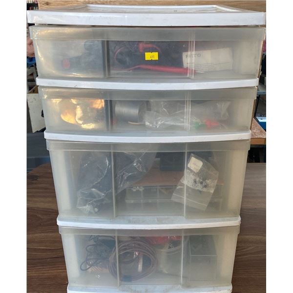 Rubbermaid Dresser Full Of Garage /Shop Supplies & Tools
