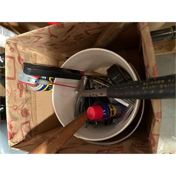 Pail Of Assorted Tools