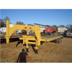 SHOPBUILT 29' DUAL GOOSENECK TRAILER 4' DOVETAIL W/RAMPS