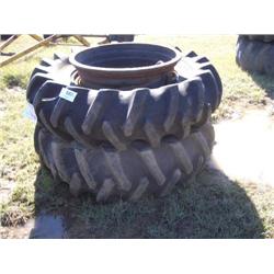 (1) LOT 2 18.4-34 TIRES & WHEELS
