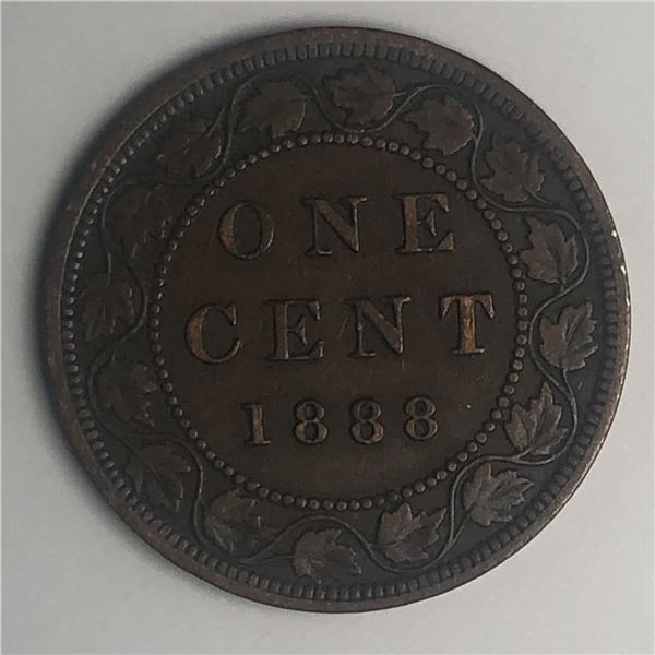 Canadian Large Cent 1888 EF