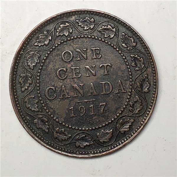Canadian Large Cent 1917 EF++