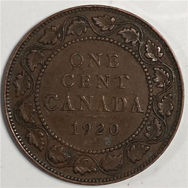 Canadian Large Cent 1920