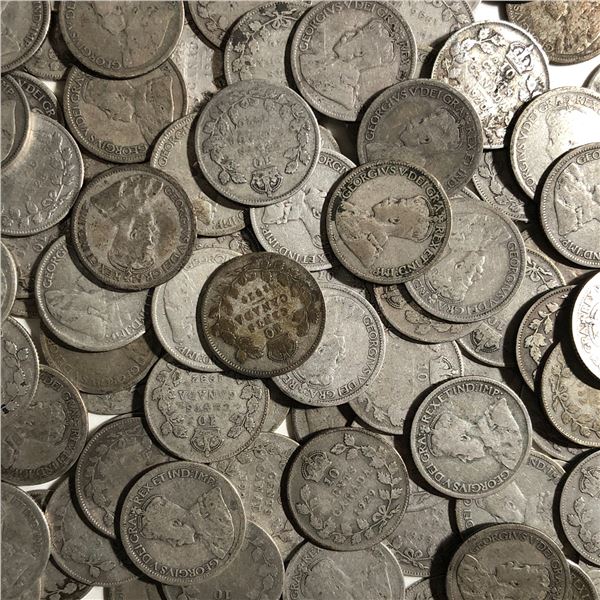 Canadian Lot 0f 10  GeorgeV Dimes Our Chioce