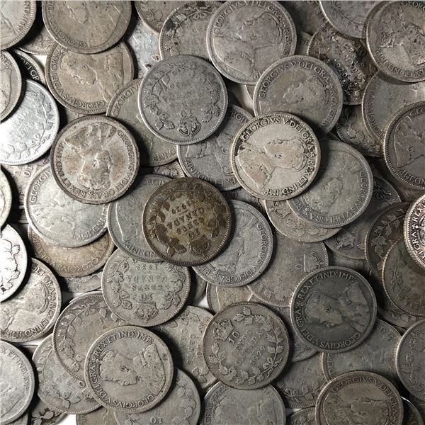 Canadian Lot 0f 10  GeorgeV Dimes Our Chioce
