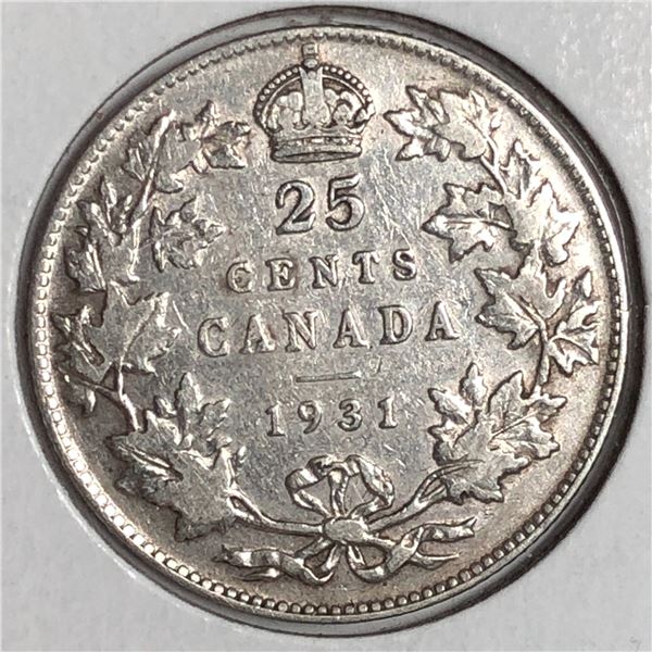 1931 King George V 25 Cents