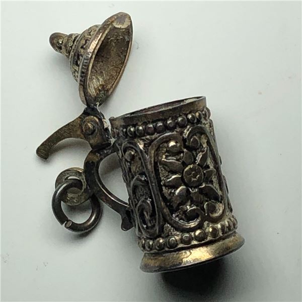 Sterling Silver Beer Mug Charm 2.42g