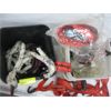 Image 2 : 2 BUCKETS OF MISC. TIE DOWN STRAPS, ROPE, ETC.