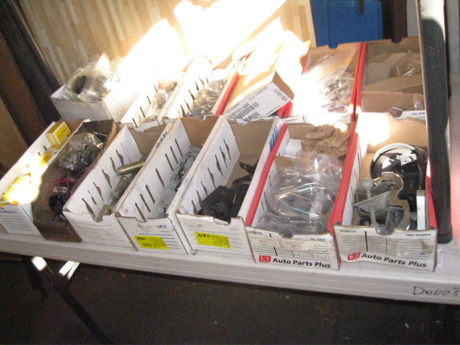 13 PARTS BOXES W/ASST. CONTENTS