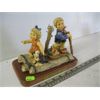 Image 2 : LG. 6" HUMMEL FIGURINE, "SUMMER ADVENTURE - KIDs ON RAFT"