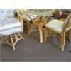 Image 2 : RATTAN DINETTE TABLE W/3 CHAIRS