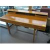Image 1 : TEAK MID CENTURY MODERN DESK W/FLIP TOP & 4 DRAWERS
