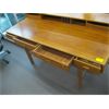 Image 3 : TEAK MID CENTURY MODERN DESK W/FLIP TOP & 4 DRAWERS