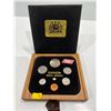 Image 1 : 1980 Canadian 6 Piece Coin Set in Wooden Case