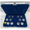 Image 1 : 1992 Canada 125 Confederation Quarter Collectors Set 92.5% Silver (Loonie Missing from Set)