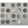 Image 1 : 18 Canadian Nickel Dollars 1968-1985 (1969 missing) includes Both Mintings from 1982