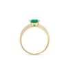 Image 4 : 14KT Yellow Gold 1.55ct Emerald and Diamond Ring