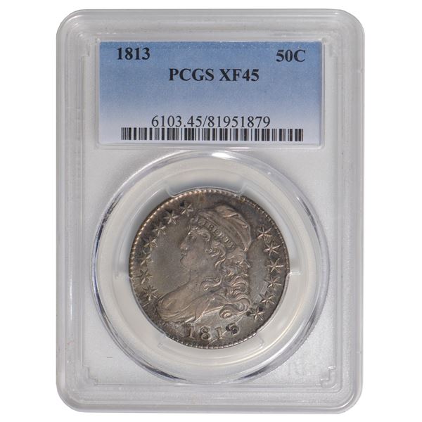 1813 Capped Bust Half Dollar PCGS XF45
