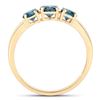 Image 2 : 14KT Yellow Gold 1.05ctw Blue Diamond Ring