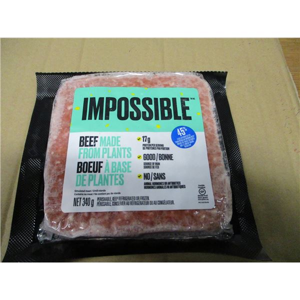 SHELF PULLS (AS IS):  GROUND BEEF FROM PLANTS (340G) - PACKAGE