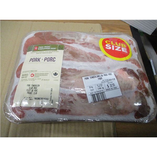 SHELF PULLS (AS IS):  CLUB PACK PORK TENDERLOIN (APPROX. $28.67)