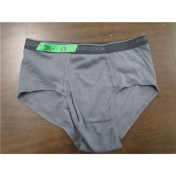 NEW:  MEN'S FRUIT OF THE LOOM BRIEFS (SIZE 2XL)