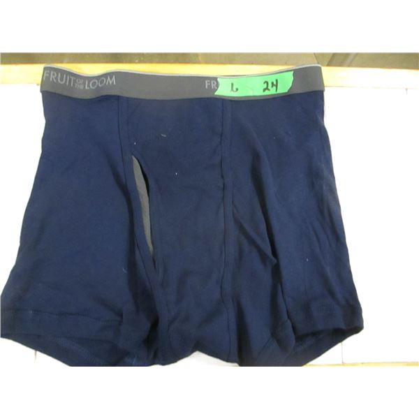 NEW:  FRUIT OF THE LOOM MEN'S BOXER BREIF'S (SIZE LARGE)