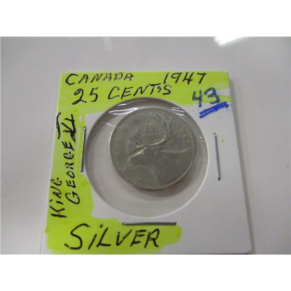 1947 CANADA SILVER QUARTER