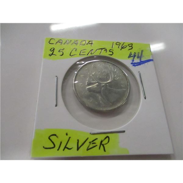 1963 CANADA SILVER QUARTER